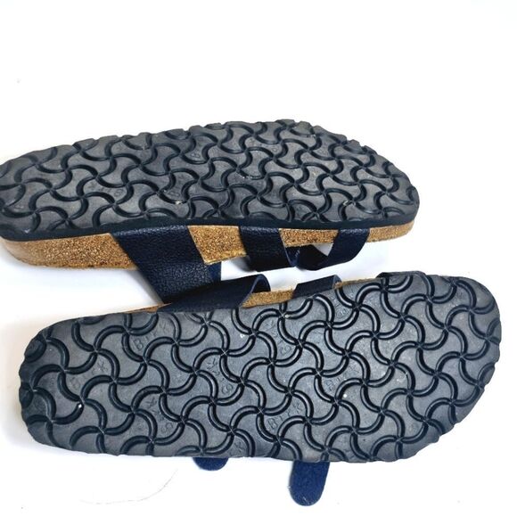 Birki's Birkenstock Blue Nepal Criss Cross Sandals 7 - Picture 9 of 10